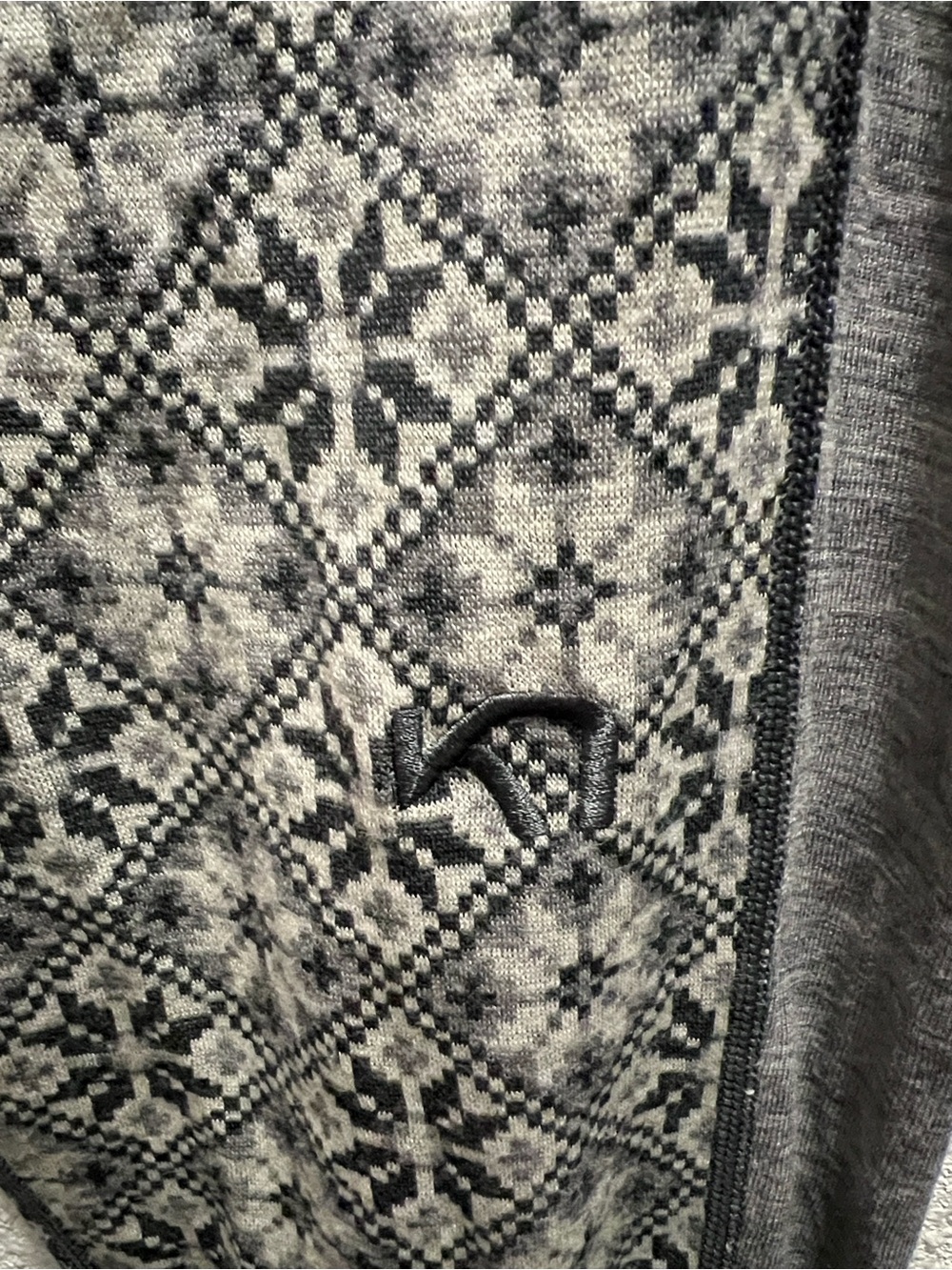 Kari Traa Grey & Light Gray Nordic Panel Leggings - Picture 2 of 5